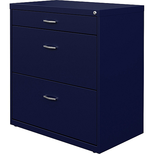 NuSparc Pencil Drawer Lateral File 30" Width x 17.6" Depth x 31.7" Height - 2 x Drawer(s) for File, Pencil - Letter - Lateral - Interlocking, Anti-tip, Ball Bearing Slide, Ball-bearing Suspension, Removable Lock, Durable, Nonporous Surface, Ad (LF318BBNY)