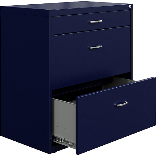 NuSparc Pencil Drawer Lateral File 30" Width x 17.6" Depth x 31.7" Height - 2 x Drawer(s) for File, Pencil - Letter - Lateral - Interlocking, Anti-tip, Ball Bearing Slide, Ball-bearing Suspension, Removable Lock, Durable, Nonporous Surface, Ad (LF318BBNY)