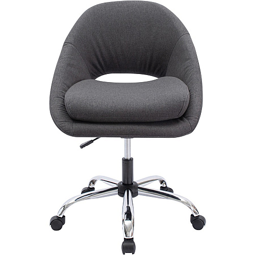 NuSparc Resimercial Lounge/Task Chair Neutral Gray Seat Color - Fabric Seat Material - Low Back - 5-star Base - Gray - 1 Each (CH305FNGY)