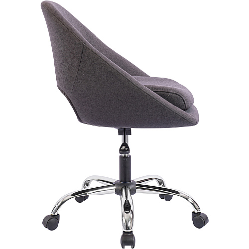 NuSparc Resimercial Lounge/Task Chair Neutral Gray Seat Color - Fabric Seat Material - Low Back - 5-star Base - Gray - 1 Each (CH305FNGY)
