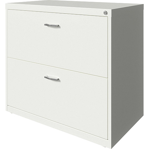 NuSparc 2-Drawer Lateral File 30" Width x 17.6" Depth x 27.7" Height - 2 x Drawer(s) for File - Letter - Lateral - Interlocking, Anti-tip, Ball Bearing Slide, Ball-bearing Suspension, Removable Lock, Leveling Glide, Adjustable Glide, Durable,  (LF218AAWE)