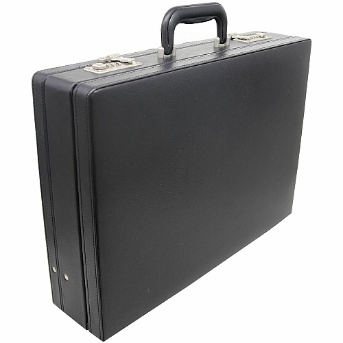 NuSparc Carrying Case (Attach&eacute;) Document, Paper, Business Card, Pen - Black Vinyl Body - 12.5" Height x 17.5" Width x 4" Depth - 1 Each (BC100ZZBK)