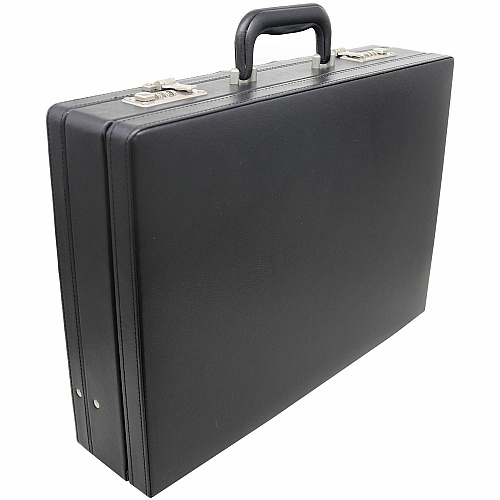 NuSparc Carrying Case (Attach&eacute;) Document, Paper, Business Card, Pen - Black Vinyl Body - 12.5" Height x 17.5" Width x 4" Depth - 1 Each (BC100ZZBK)