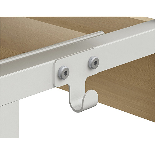 NuSparc Mobile Computer Workstation w/Keybrd Tray Maple, White Top - 110 lb Capacity - 23.60" Table Top Width x 20.60" Table Top Depth - 53.50" Height - Assembly Required - Medium Density Fiberboard (MDF) Top Material - 1 Each (WS100AMME)
