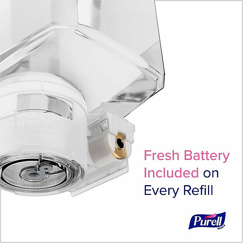 PURELL&reg; ES10 Floor Stand with Automatic Dispenser Floor, Freestanding - White - For Sanitizing Dispenser, High Traffic Area, Waiting Room, Hallway - Sturdy, Low-profile Base, Lightweight (8210DS)