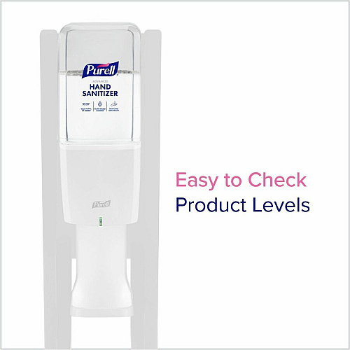 PURELL&reg; ES10 Floor Stand with Automatic Dispenser Floor, Freestanding - White - For Sanitizing Dispenser, High Traffic Area, Waiting Room, Hallway - Sturdy, Low-profile Base, Lightweight (8210DS)