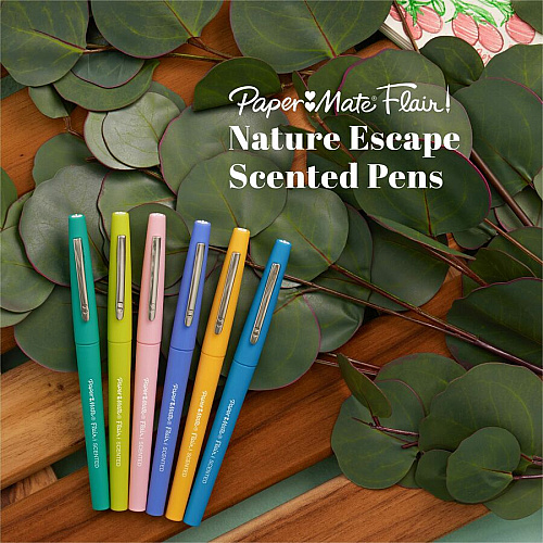 Paper Mate Flair Scented Markers 0.7 mm Pen Point - Medium Marker Point - 6 / Pack (2178578)