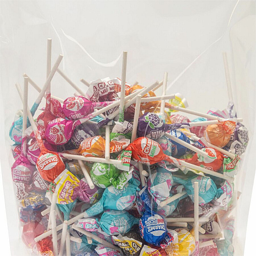 Penny Candy Mini Charm Lollipops Root Beer, Cherry, Birthday Cake, Watermelon, Mango, Orange Creme, Cotton Candy, Tropical Fruit Punch, Orange, Banana, Blue Raspberry, ... - 2.50 lb - 1 Bag (015)