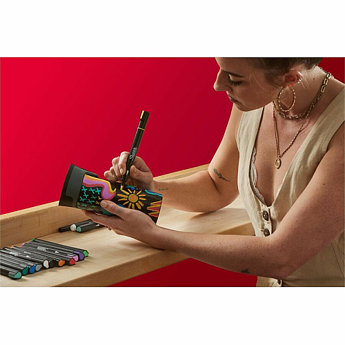 Sharpie Creative Markers, Water-Based Acrylic Markers, Bullet Tip Bold Bullet Marker Point - Assorted Ink - Water Based - 2 / Pack (2196906)