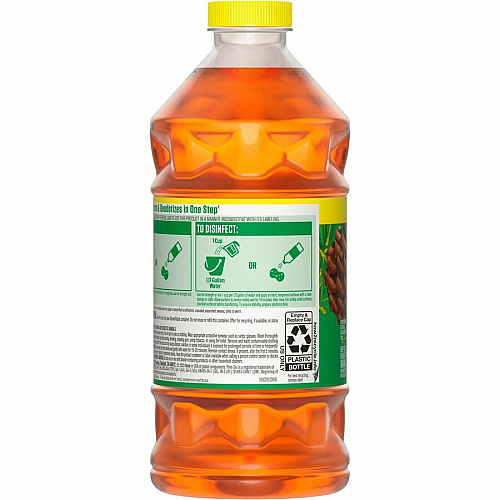 Pine-Sol Multi-Surface Cleaner For Multi Surface - Concentrate - Liquid - 40 fl oz (1.3 quart) - Original Scent - Deodorize, Disinfectant, Dilutable - Yellow - 1 Each (60164)