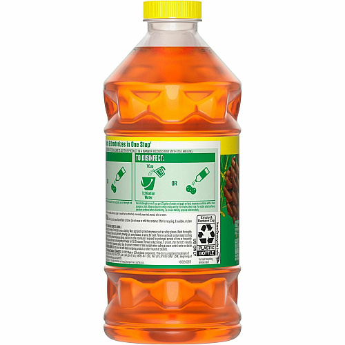 Pine-Sol Multi-Surface Cleaner For Multi Surface - Concentrate - Liquid - 40 fl oz (1.3 quart) - Original Scent - Deodorize, Disinfectant, Dilutable - Yellow - 1 Each (60164)