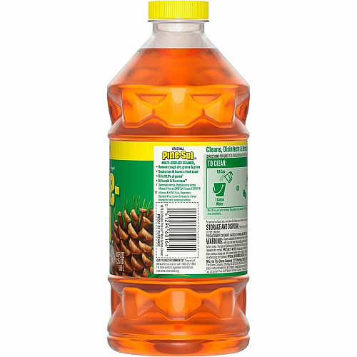 Pine-Sol Multi-Surface Cleaner For Multi Surface - Concentrate - Liquid - 40 fl oz (1.3 quart) - Original Scent - Deodorize, Disinfectant, Dilutable - Yellow - 1 Each (60164)
