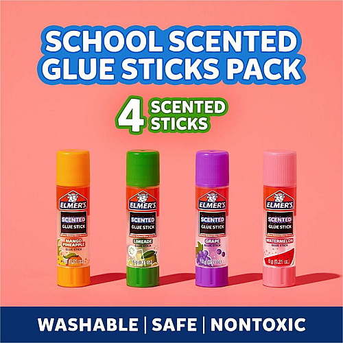 Elmer's Scented Glue Sticks 0.21 oz - Tropical Mix - 4 / Pack (2175690)
