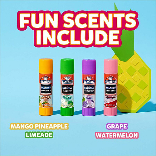 Elmer's Scented Glue Sticks 0.21 oz - Tropical Mix - 4 / Pack (2175690)