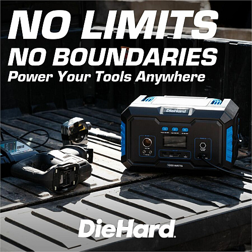 DieHard 1000-Watt Lithium-ion Portable Power Station/Solar Generator Lithium Ion (Li-Ion) - Rich Black (DH2000301)
