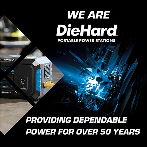 DieHard 1000-Watt Lithium-ion Portable Power Station/Solar Generator Lithium Ion (Li-Ion) - Rich Black (DH2000301)
