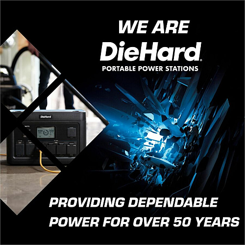 DieHard 2400-Watt Lithium-ion Portable Power Station/Solar Generator Lithium Ion (Li-Ion) - Rich Black (DH2000401)