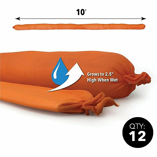 Quick Dam Water Dams 2.5" Height - Orange - 12 / Carton (WUB21012)
