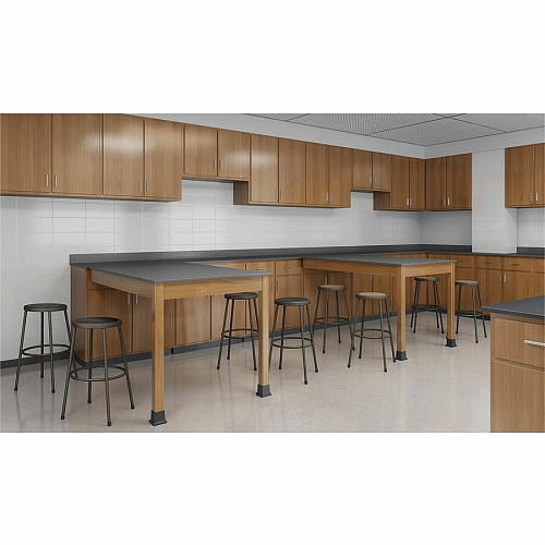 Lorell Metal Shop Stool Vinyl Seat Material - Light Gray - Metal - 1 Each (LLR83083)
