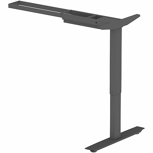 Lorell Sit-Stand 3rd-Leg Base Black Base - 275 lb Capacity - Height Adjustable - 45" Height x 51.60" Width x 26.40" Depth - Assembly Required - 1 Each (LLR25930)
