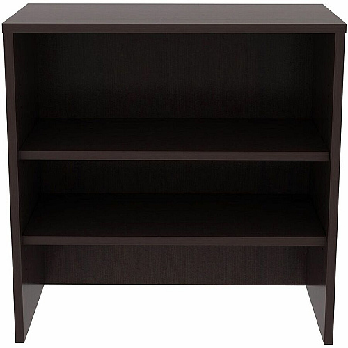 Lorell Essentials 2-shelf Stack-on Bookcase 36" Height x 36" Width x 15" Depth - 2 Shelve(s) - Material: Laminate, Metal - Finish: Espresso - Stackable, Cam Lock - For Book, Binder, Display (LLR69629)
