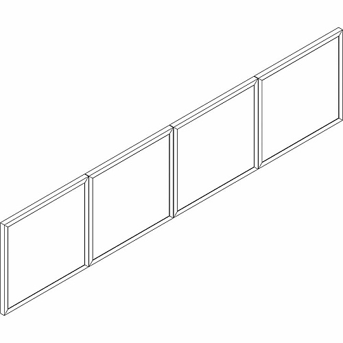Lorell Wall-Mount Hutch Frosted Glass Door Finish: Frost - For Hutch (LLR59713)