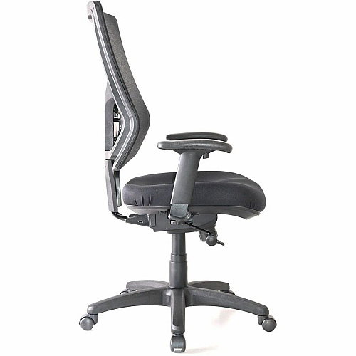 Lorell Conjure High-Back Swivel/Tilt Office Chair Fabric, Polyurethane, Molded Foam Seat Material - High Back - Black - Armrest - 1 Each (LLR62018)