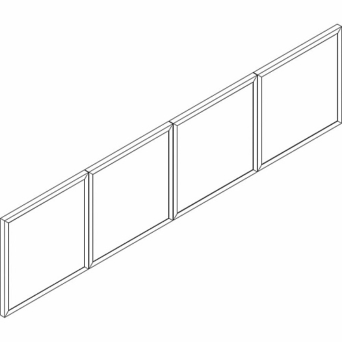 Lorell Wall-Mount Hutch Frosted Glass Door Finish: Frost - For Hutch (LLR59712)