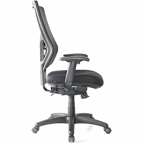 Lorell Conjure High-Back Office Chair Fabric Seat Material - High Back - Black - Armrest - 1 Each (LLR62015)