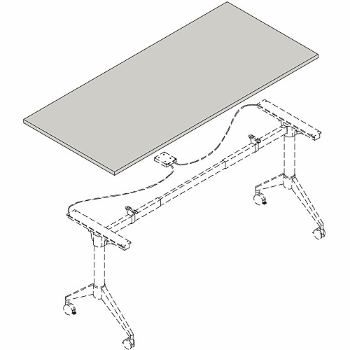 Lorell Multipurpose Tabletop 30" Width x 66" Depth x 1" Thickness - Band Edge - Espresso, Laminate Table Top - For Conference Table, Office (LLR62684)