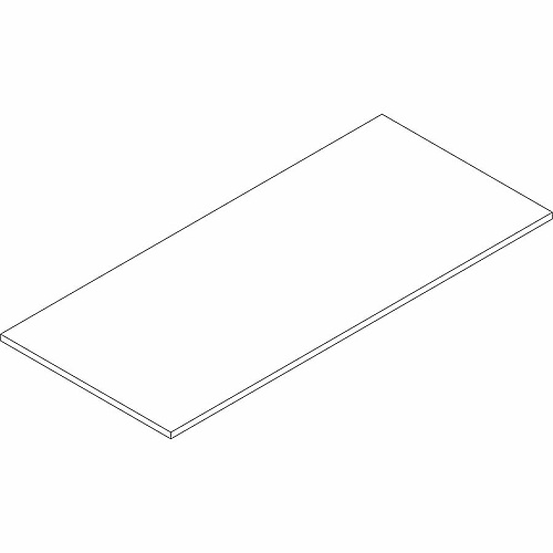 Lorell Multipurpose Tabletop 30" Width x 66" Depth x 1" Thickness - Band Edge - Espresso, Laminate Table Top - For Conference Table, Office (LLR62684)