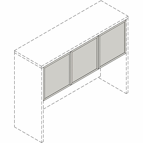Lorell Wall-Mount Hutch Frosted Glass Door Finish: Frost - For Hutch (LLR59710)