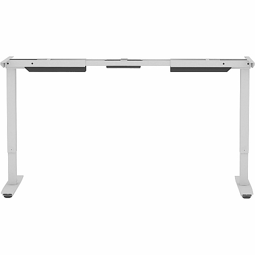 Lorell Sit-to-Stand Two-Tier Base Silver Two-tier Base - 275 lb Capacity - Height Adjustable - 45.10" Height - Assembly Required - 1 Each (LLR25971)