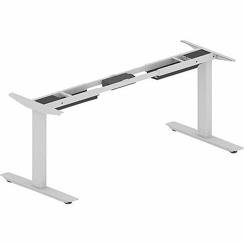 Lorell Sit-to-Stand Two-Tier Base Silver Two-tier Base - 275 lb Capacity - Height Adjustable - 45.10" Height - Assembly Required - 1 Each (LLR25971)