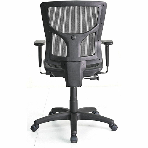 Lorell Conjure Mesh Task Chair Black - Armrest - 1 Each (LLR62014)