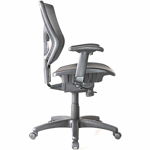 Lorell Conjure Mesh Task Chair Black - Armrest - 1 Each (LLR62014)