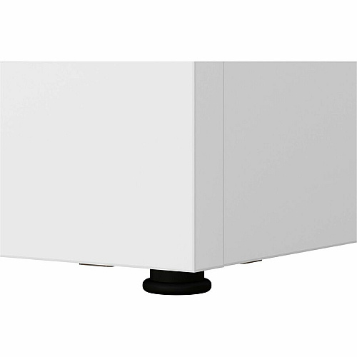 Bush Business Furniture Hampton Heights 48W Bookshelf 30" Height x 47" Width x 19 Depth - Material: Plastic, Metal, Engineered Wood, Laminate - Finish: Thermofused Laminate (TFL), White - Durable, Scratch Resistant, Stain Resistant, Wall Mounta (HHB148WH)