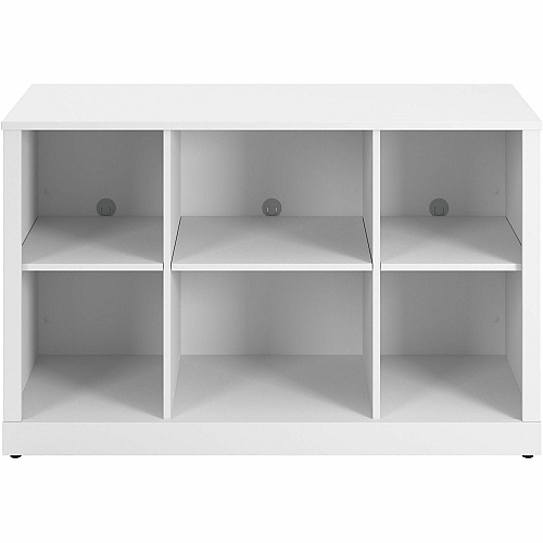 Bush Business Furniture Hampton Heights 48W Bookshelf 30" Height x 47" Width x 19 Depth - Material: Plastic, Metal, Engineered Wood, Laminate - Finish: Thermofused Laminate (TFL), White - Durable, Scratch Resistant, Stain Resistant, Wall Mounta (HHB148WH)