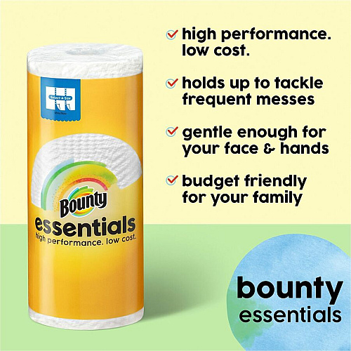 Bounty Essentials Paper Towels 108 Sheets/Roll - White - 6 / Pack (11095)