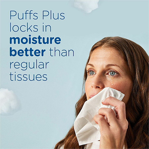 Puffs Basic Facial Tissue Green/ - 124 / Box (39346)