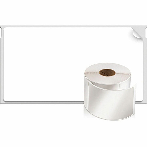 Dymo LW Shipping Labels x 2 1/8" Width x 4" Length - Roll - Direct Thermal - White - Peel & Stick, Strong, Self-adhesive, Jam-free - 220 / Roll - 10 / Carton (30323CT)