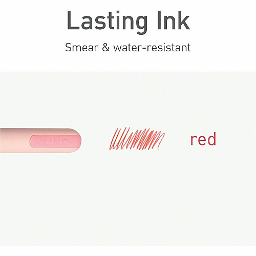 Pentonic Frosted Barrel Ballpoint Pens 0.7 mm Fine Pen Point - Red Ink - Frost, Pink Barrel - 10 / Box (PEN13087)