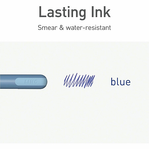 Pentonic Frosted Barrel Ballpoint Pens 0.7 mm Fine Pen Point - Blue Ink - Frost, Blue Barrel - 10 / Box (PEN13085)