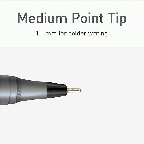 Pentonic Ballpoint Pen Set 1 mm Pen Point - Black Ink - Nickel Silver Tip - 25 / Box (PEN12128)