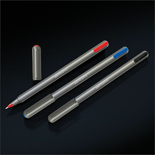 Pentonic Ballpoint Pen Set 1 mm Pen Point - Multi Ink - Nickel Silver Tip - 25 / Box (PEN12127)