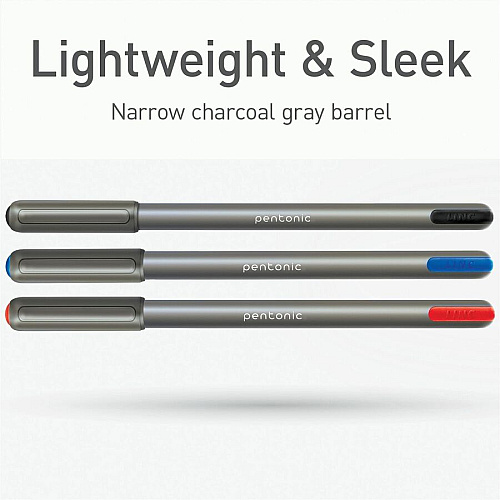 Pentonic Ballpoint Pen Set 1 mm Pen Point - Multi Ink - Nickel Silver Tip - 25 / Box (PEN12127)