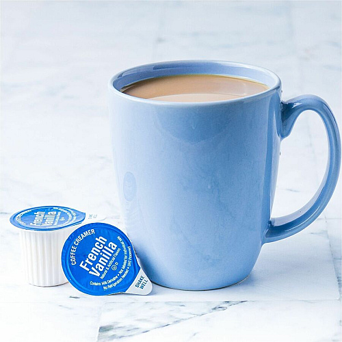 Heartland Single-Serve Liquid Coffee Creamers French Vanilla Flavor - 0.37 fl oz (11 mL) - 24/Box - 1 Serving (FLB157B1)