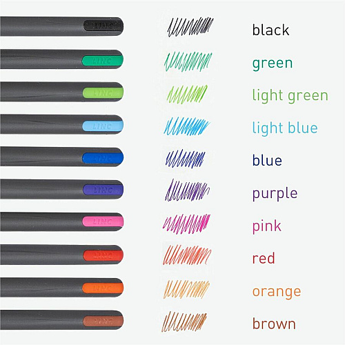 Pentonic Ballpoint Pen Set 1 mm Pen Point - Assorted Ink - Nickel Silver Tip - 10 / Pack (PEN12199)