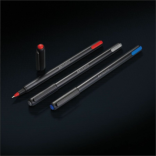 Pentonic Ballpoint Pen Set 0.7 mm Pen Point - Assorted Ink - Nickel Silver Tip - 25 / Box (PEN12126)
