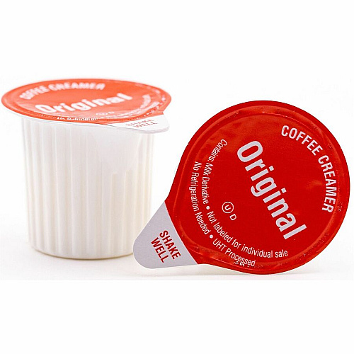 Heartland Single-Serve Liquid Coffee Creamers Original Flavor - 0.37 fl oz (11 mL) - 24/Box - 1 Serving (FLJ157C1)